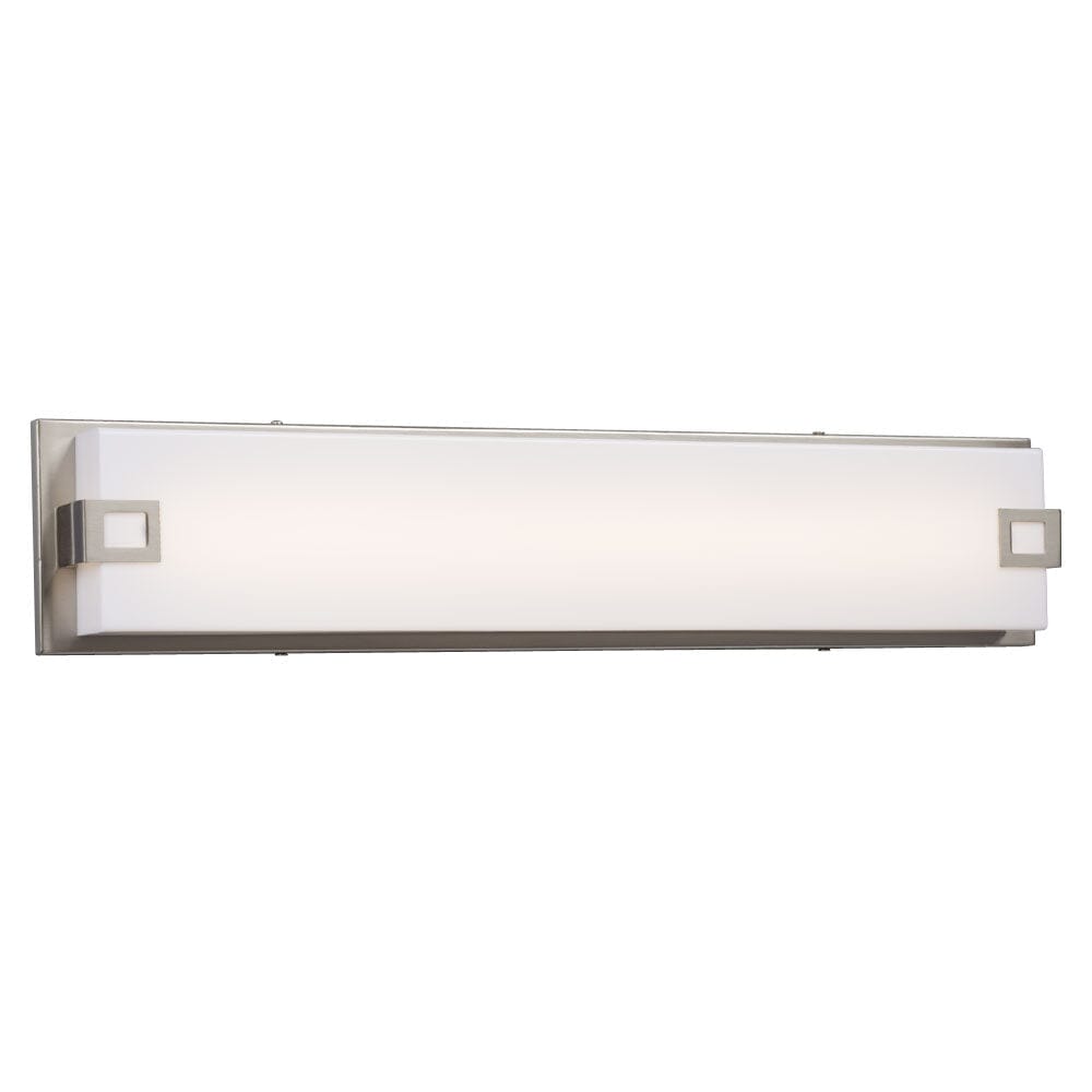 Cyrus LED Bath & Vanity Light - in Brushed Nickel finish with White Acrylic Lens (AC LED, Dimmable, 3000K) L719453BN-A Galaxy Lighting - Bright Light Chandeliers